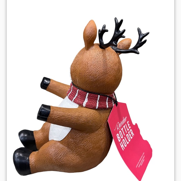 Sale‼️REINDEER BOTTLE HOLDER -Holds 1 Bottle of Wine - Picture 2 of 6